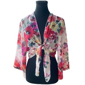 Forever 21 Colorful Abstract Blouse GUC S